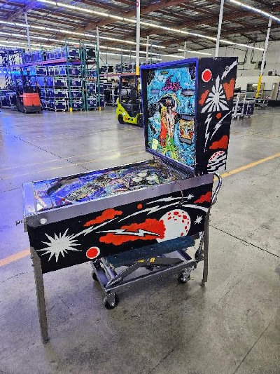 Pinball machine moving