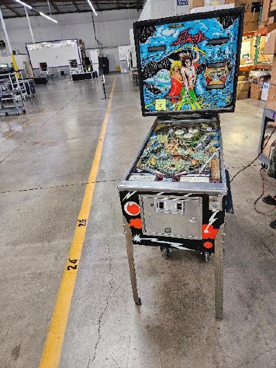 Pinball machine moving