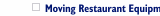 Restaurant Equipment Movers
